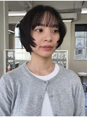 韓国風ショート/顔まわりカット