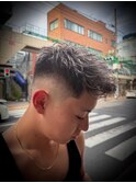 ミドルフェード×ホワイトメッシュ
