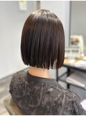 髪質改善縮毛矯正×ボブ