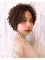 コピュラ コピュラカワゴエ(COPULA)&nbsp;デザインカラーレイヤーカットウェットヘア夏オリーブベージュ