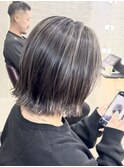 グレージュハイライト