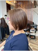 ミセスショート×白髪ぼかしカラー３０代４０代５０代６０代