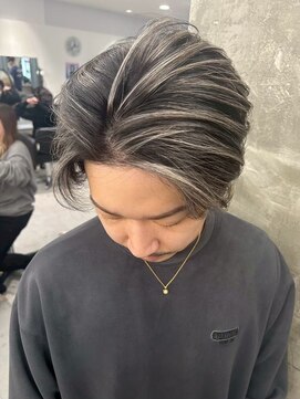 メンズサロン キング 高槻店(Men’s salon K!ng) 韓国マッシュセンターパートツーブロックメンズハイライトウルフ