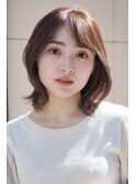 透明感髪質改善カラー◎ミニボブ×外ハネ30代40代小顔カット