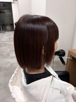 モッズ ヘア 京都店(mod's hair)&nbsp;顎下３cmボブ、ワインレッド