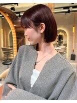 レーヴバイロンド 仙台(Reve by Lond) レイヤーカットタッセルボブ髪質改善似合わせカット白髪ぼかし