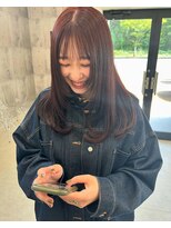 エミュ ヘアー(emu.hair) cherry red