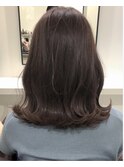 【光に透ける透明感カラー】バイオレットアッシュで艶感