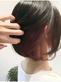 ★インナーカラー(レッド)×シンプルボブ★