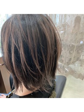 アフロートpd+ KOBE(AFLOATpd+) お客様フォト。バレイヤージュ×ハイライト☆