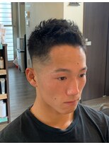 アジト オブ ヘア(Ajito of hair)&nbsp;ソフモヒフェードスタイル