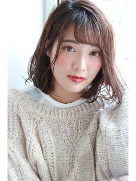 ブリーチ ラボ エーアイ 原宿店(BLEACH LABO Ai) 20代30代40代50代 色っぽふんわりミディの重軽ウェーブヘア♪