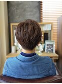 ベリーショート×モカベージュ