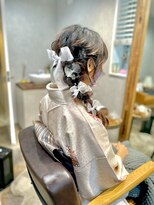 ベルトオブヴィーナス(Belt of venus)&nbsp;サイド編みおろしアレンジ