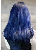 艶髪/暗めガーリーネイビーカラー×ムルギョルミディ池袋f