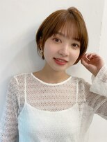 ベイルーム(BAYROOM by HONEY omotesando)&nbsp;大人可愛い20代30代40代小顔ショートボブ×ライトベージュ