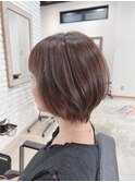 30代40代50代、明るめベージュショートヘア☆五反田美容院
