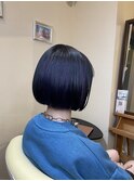 ぱっつんボブ【ブルーブラック】[横浜]