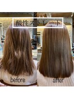 クロワ(croix)&nbsp;酸性ストレート＋髪質改善トリートメント