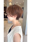 大人可愛い20代30代40代ショートボブ丸みショート