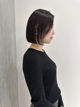 ヨーク(YOKE) YOKE  30代40代大人ボブぱつっとボブラベンダーベージュ艶髪