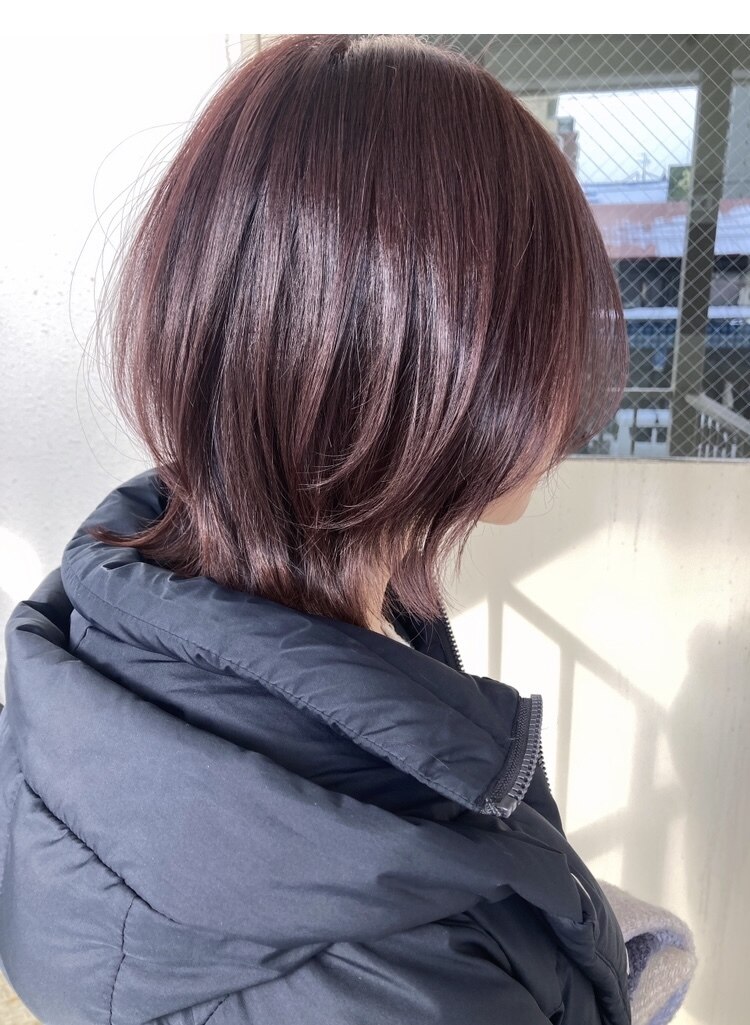 レイヤーボブ 顔まわりレイヤー ひし形 ラベンダーピンク：L198101895