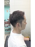 【立川】メンズショート＆白髪カバーハイライト【髪質改善】