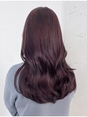 ミルクティーピンクニュアンスカラーレイヤーロング_ba497022