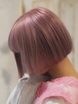 ニュイ(NUIT)&nbsp;ピンクベージュ丸みショートボブマッシュショートくびれショート