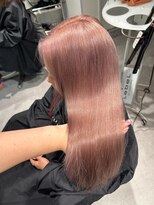 ユニック ウメダ(unique UMEDA)&nbsp;ブリーチ/ダブルカラー/ミルクティーベージュ/ピンク/20代/30代