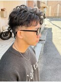 #ベリーショート#ダークアッシュ#ニュアンスパーマ#韓国マッシュ