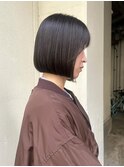 ミニボブ＊暗髪＊艶髪