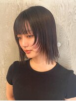 グランデュール 焼津店(GRANDEUR)&nbsp;ボブ×レイヤー×ダークブラウン