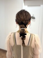 ディーボーイ 下通本店(D-BOY)&nbsp;ゆるふわアレンジ/編みおろし/結婚式ヘア/お呼ばれヘア