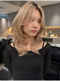 初めてのダブルカラーに人気のミルクティーベージュカラー