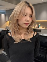 サンクマーケット 渋谷(cinq MARKET)&nbsp;初めてのダブルカラーに人気のミルクティーベージュカラー