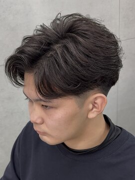 エデアンホンテン メンズサロン(EDEAN 本店 （旧：EDEAN 上通）) 熊本フェザーパーマ 刈り上げセンターパート MEN'S HAIR