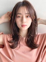 リヤン 表参道(lyann) くびれヘア大人ガーリー結べるボブセミディ斜めバングモテ髪