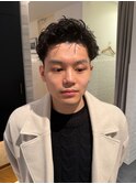 【清潔感】セット簡単メンズショートパーマ/直毛改善/朝ラク
