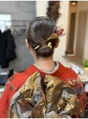 シニヨンヘア/卒業式ヘア/成人式ヘア/ヘアアレンジ/ヘアセット