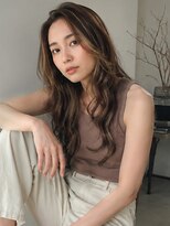ドット ヘアー(dot.hair) かきあげロング/ハイライトカラー/ヘルシー