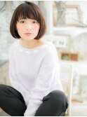 シンプル可愛い！大人ナチュラルボブｃ