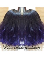 ヘアーメイク トレコローリ(hair make trecolori) 【trecolori 津田沼】ブルーパープルグラデーション