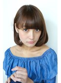 面がキレイなアシメボブスタイル