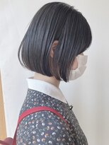 モリオフロムロンドン 原宿本店(morio from London) 【morio 原宿】黒髪ミニボブ 耳かけ ナチュラルストレート