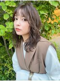 大人可愛いまろやかベージュヘアー♪　ミルクティーカラー