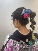 着物ヘア/ポニー/お呼ばれヘア/成人式ヘア