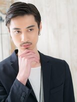 グルーミングサロン バーバー キャッスル 北浦和西口(Grooming salon Barber Castle)&nbsp;ジェントルなダークアッシュ七三オールバックM