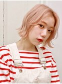カジュアル外ハネボブ ハイトーン大人カラー 20代30代40代