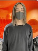 【SAL】藤原ヒロシ風ハイライト切りっぱなしボブ*菅原誠*
